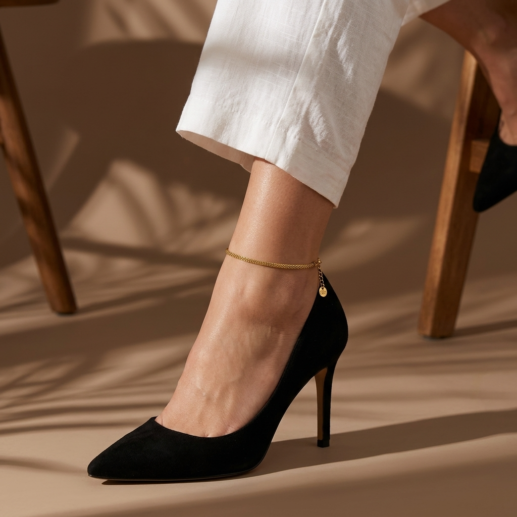 Monaco Golden Braid Anklet