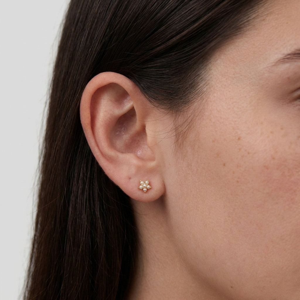 Fleur Pearl Earrings