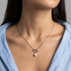 Riviera Silver Pearl Necklace