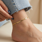 Sienna Herringbone Anklet
