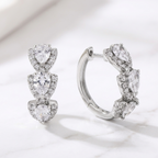 Clear Crystal Hoops