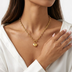 Bea Chunky Heart Necklace