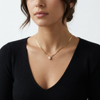 Teardrop Bezel Necklace