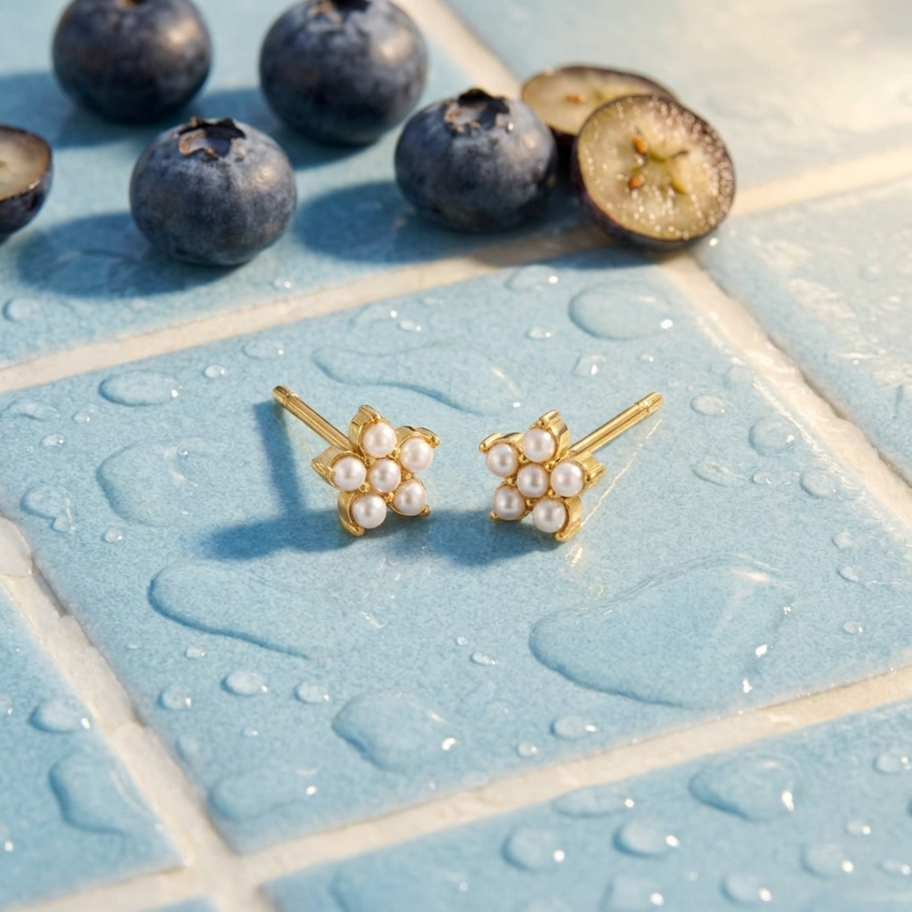 Fleur Pearl Earrings