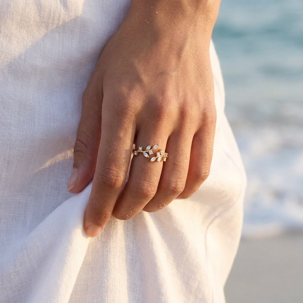 Fleur Leaf Ring