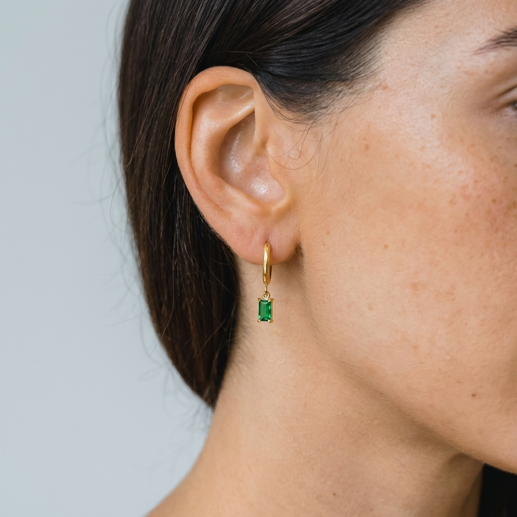 Piper Emerald Earrings