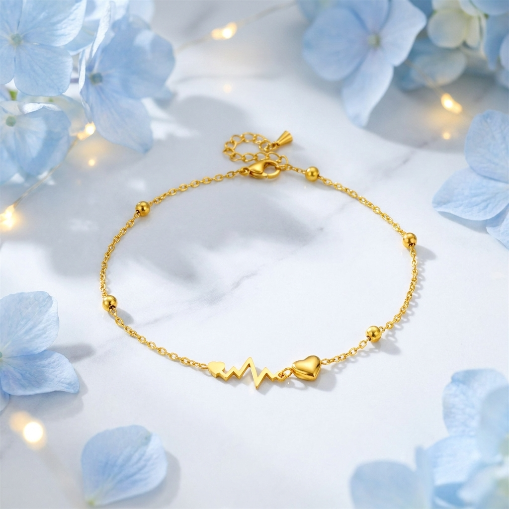 Heartbeat Anklet