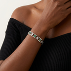 Dublin Quatrefoil Silver Bangle