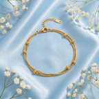 Elara Double Strand Anklet