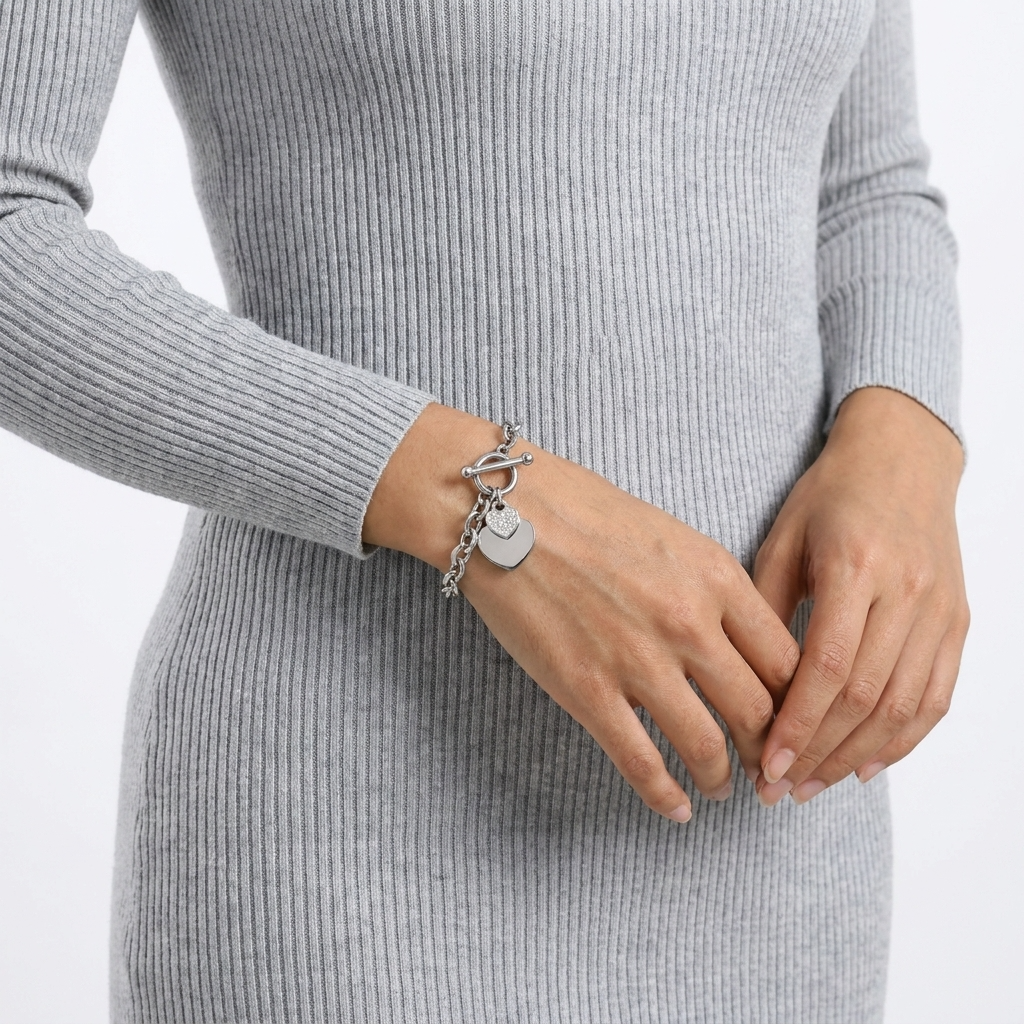 Bea Chunky Silver Bracelet