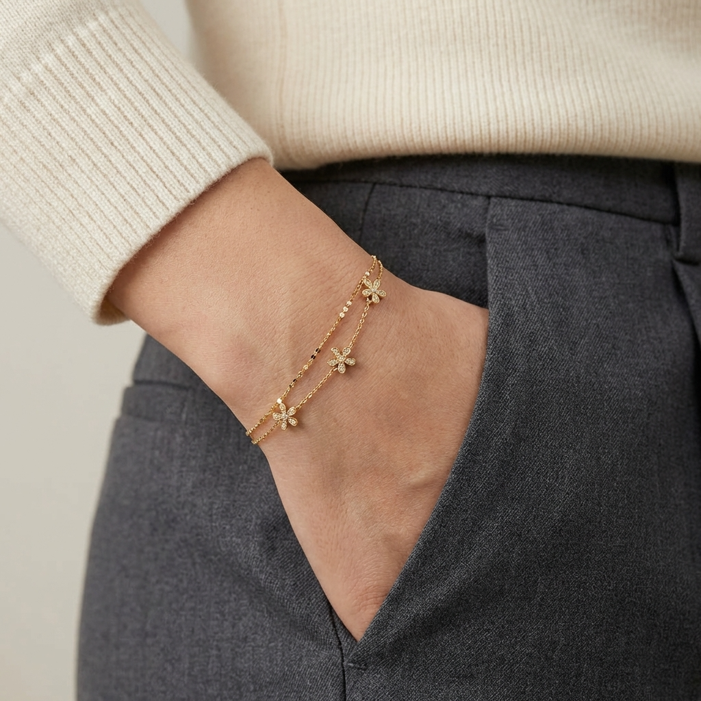 Daisy Flower Bracelet