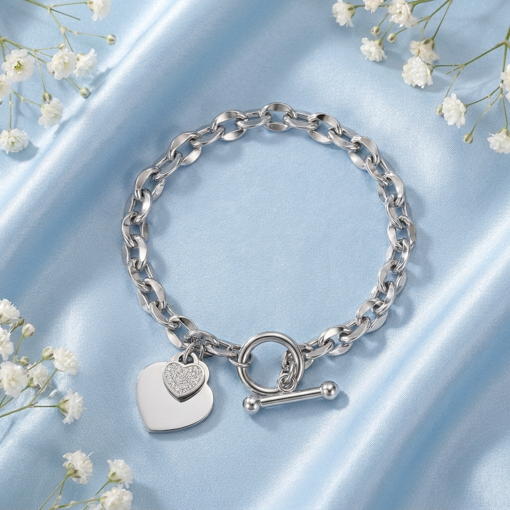Bea Chunky Silver Bracelet