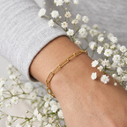 Margot Gold Paperclip Chain Link Bracelet