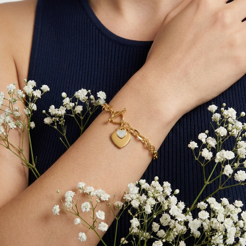 Bea Chunky Heart Bracelet