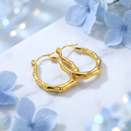 The Golden Bamboo Hoops
