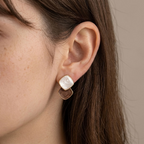 Ondine Mocha Marbled Earrings