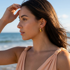 Amber Gold Earrings