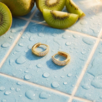 Rose Sparkle Hoops