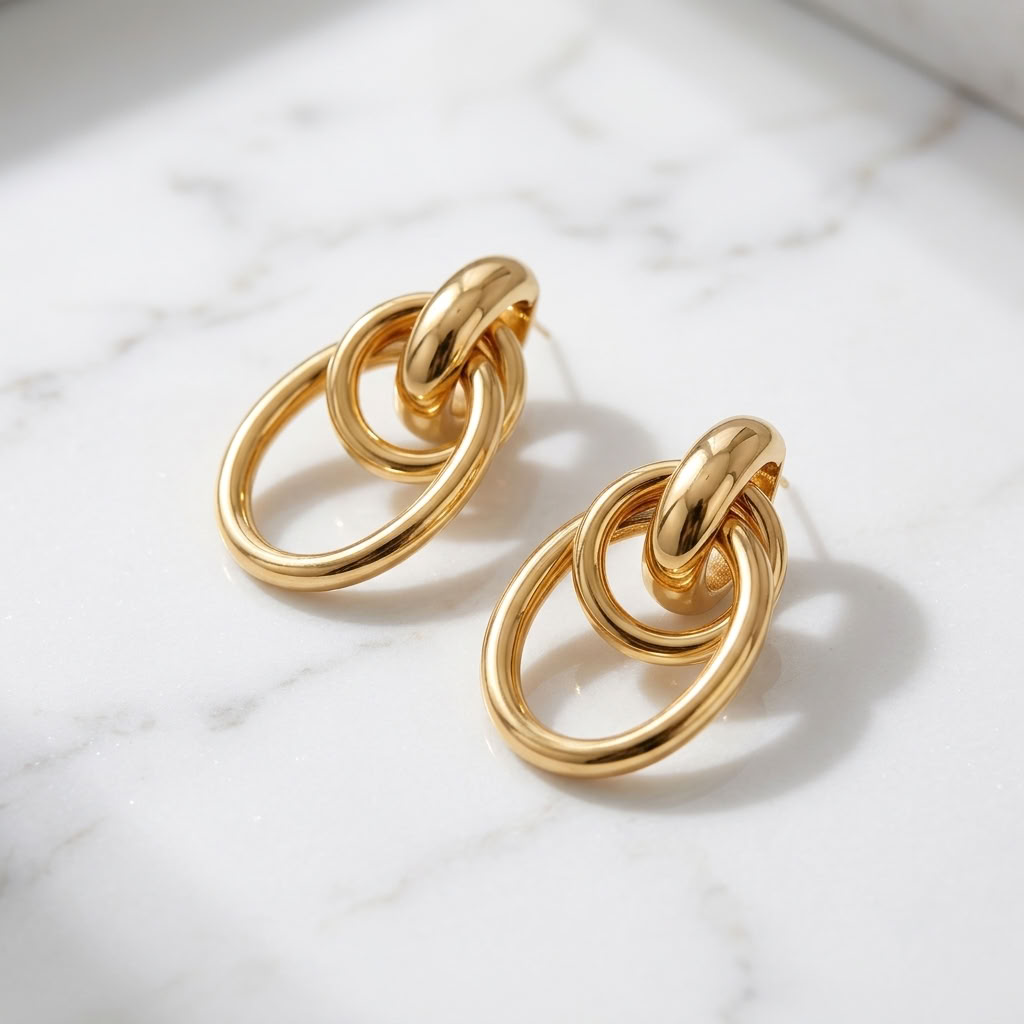 Sasha Interlocking Link Earrings