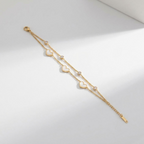 Amélie Layered Heart Bracelet