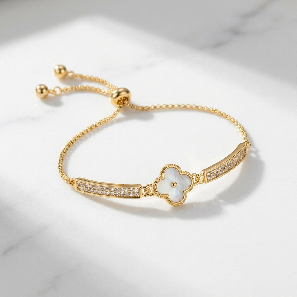 Pavé Petal Bracelet
