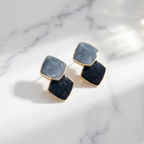 Ondine Blue Marbled Earrings