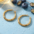 Claire Polished Hoops