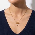 Riviera Gold Pearl Necklace
