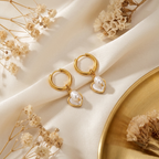Cleo Pearl Hoops