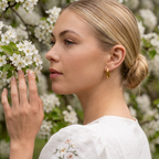 Amber Gold Earrings