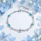 Faith Silver Anklet