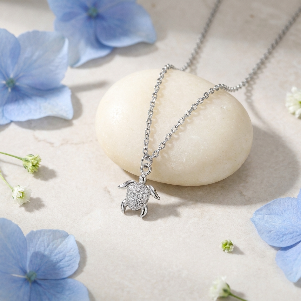 Slow & Steady Silver Necklace