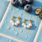 Sophie Pearl Hoops