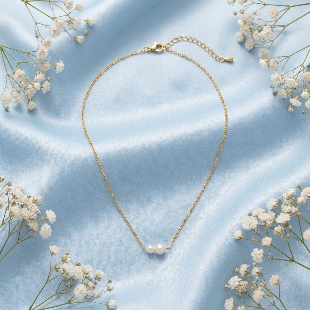 The Pearl Duet Necklace