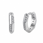 Demi Silver Hoops
