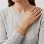 Margot Gold Paperclip Chain Link Bracelet