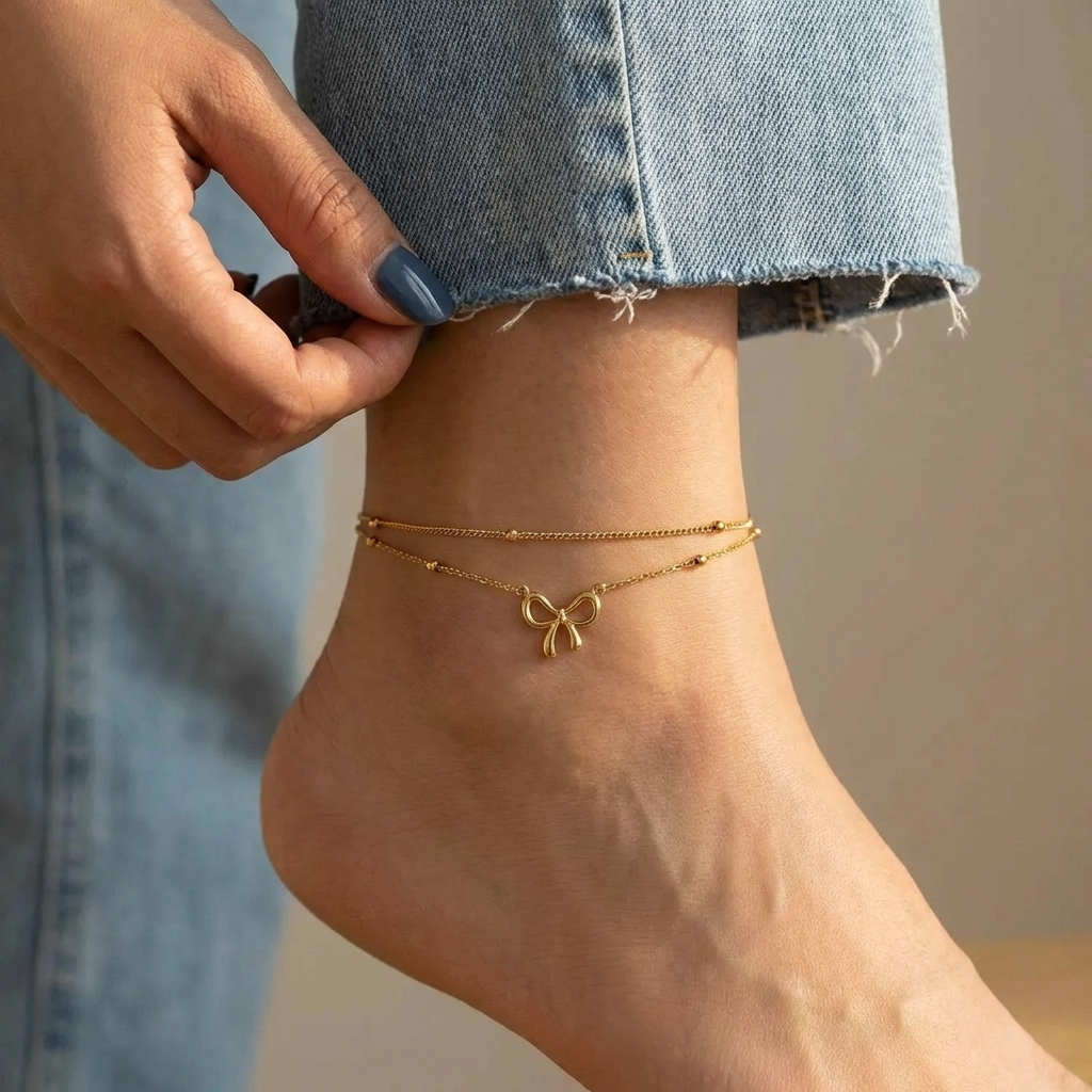 Belle Bow Anklet