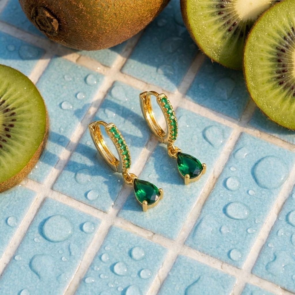 Esme Emerald Hoops