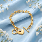 Bea Chunky Heart Bracelet