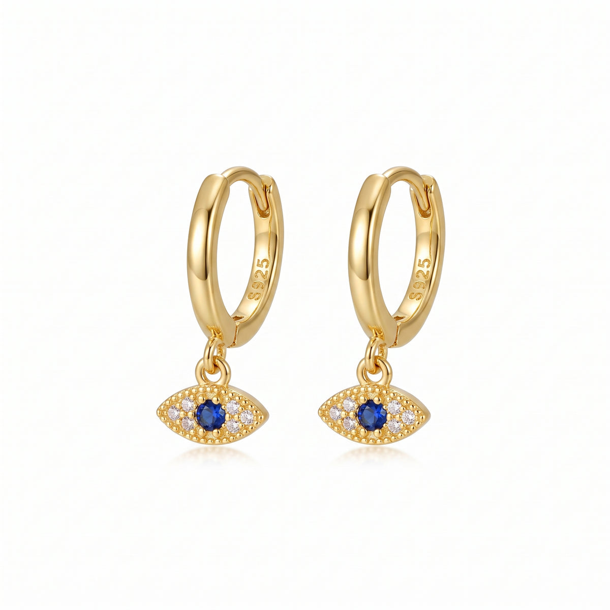 Lelice Elena Protection Earrings in gold on a white background