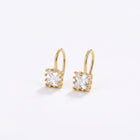 Lelice Elisa Crystal Earrings in gold on a white background