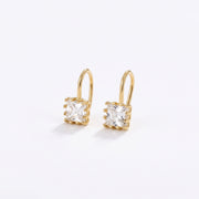 Lelice Elisa Crystal Earrings in gold on a white background
