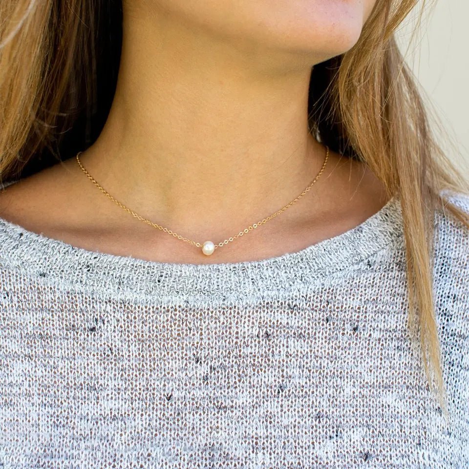 Elise Pearl Necklace - Necklace - Lelice Jewelry
