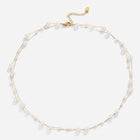 Lelice Ella Pearl Necklace in gold on a white background