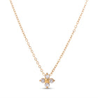 Lelice Esme Clover Necklace in gold on a white background