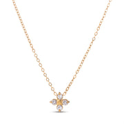 Lelice Esme Clover Necklace in gold on a white background