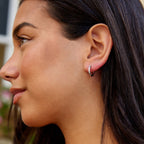 Evelyn Infinity Hoops - Earrings - Lelice Jewelry