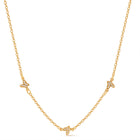 Lelice Faye Butterfly Necklace in gold on a white background