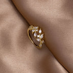 Fleur Leaf Ring - Ring - Lelice Jewelry