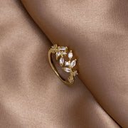 Fleur Leaf Ring - Ring - Lelice Jewelry